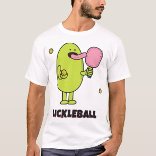 Lickleball Lustiges Schläger Leckendes Monster T-Shirt