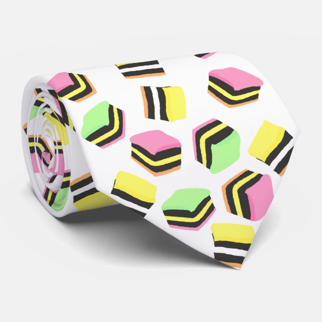 Licorice Allsorts Candy Krawatte (Gerollt)