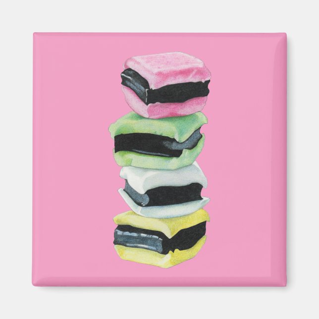 Licorice Allsorts rosa Magnet (Vorne)