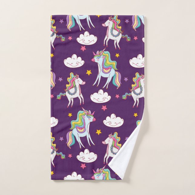 Licorne à motif drôle cheval magique         (Serviette à main)