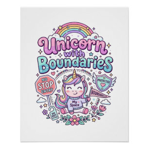 Licorne avec des frontières Charme Vêtements Graph