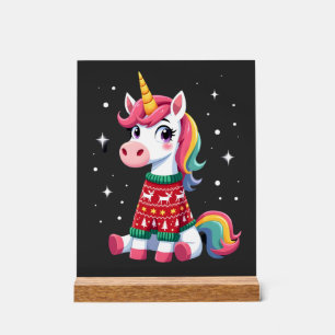 Licorne avec Sweat de Noël Filles Licorne Chris