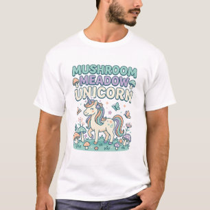 Licorne Champignon Prairie Licorne T-Shirt Mode De