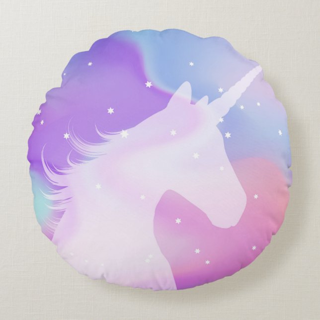 Licorne - coussin rond (Devant)
