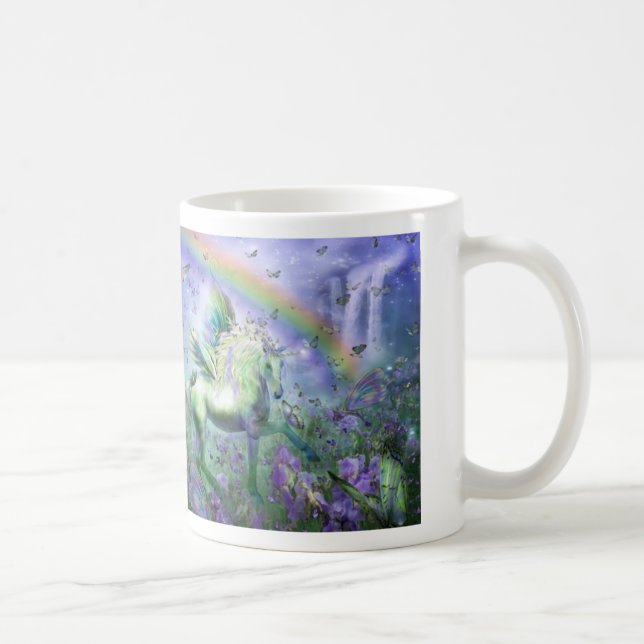 Licorne de la tasse d'art de papillons (Droite)