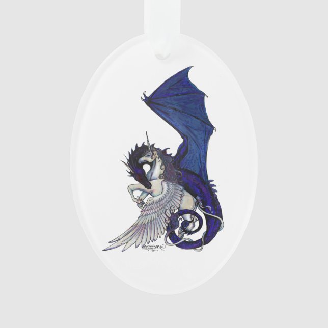 Licorne et ornement de dragon (devant)