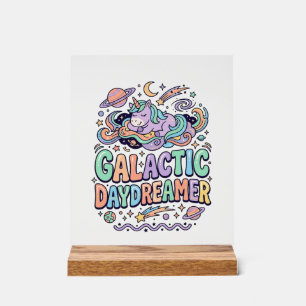 Licorne Galactique Rêveuse Kawaii Autocollant et S