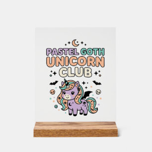 Licorne Pastel Goth Licorne Club Tendance Graphiqu