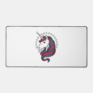 Licorne Patriotique Gravure Vintage Design Vectori