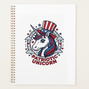 Licorne Patriotique Gravure Vintage Graphique_1
