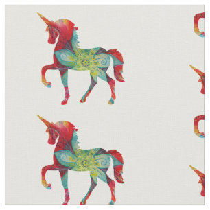 Licorne peignée par coutume de tissu de coton