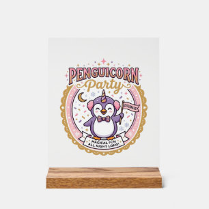Licorne Penguicorne Fête POD Prêt Design Zazzle_1