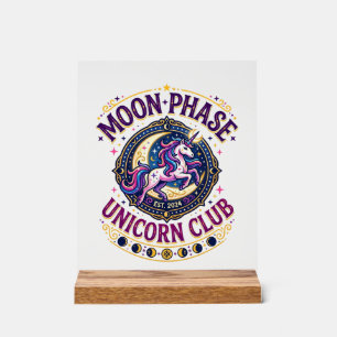 Licorne Phase Lunaire Licorne Club Commercial T-Sh