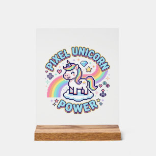 Licorne Pixel Licorne Puissance Conception Graphiq
