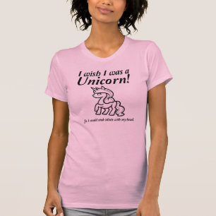 Licorne poignardant le T-shirt drôle