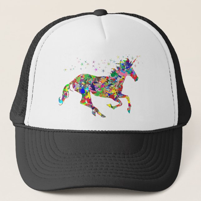 Licorne Rainbow Truckerkappe (Vorderseite)