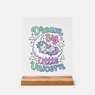 Licorne rêve grand petit cadeau licorne idée vecte