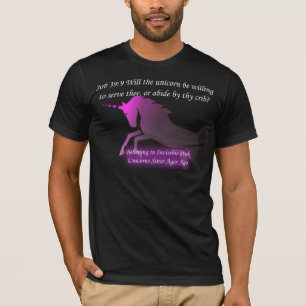 Licorne rose invisible de T-shirt