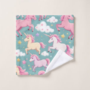 Licornes avec motif de nuages et d'étoiles