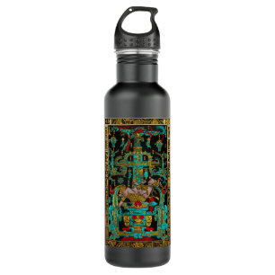 Lid des Großen Grabes von Pakal - Palenque Astrona Edelstahlflasche