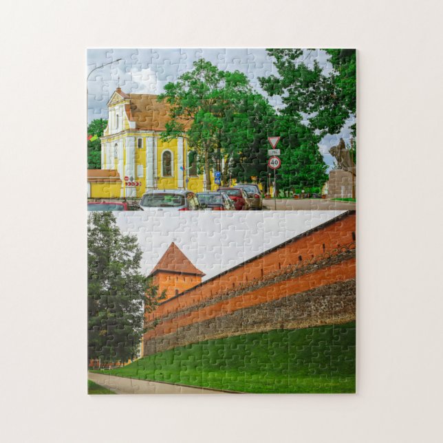 Lida Belarus Architektur Schloss Collage (Vertikal)