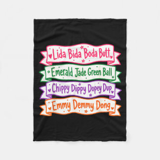 Lida Bida Boda Butt Emvibesld Jadegrüner Ball Fleecedecke