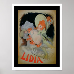 'Lidia', 1895 (colour litho) Poster