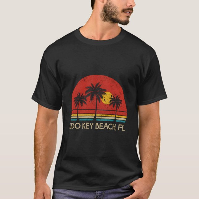Lido Key Beach Florida Fl Surfer T-Shirt (Vorderseite)