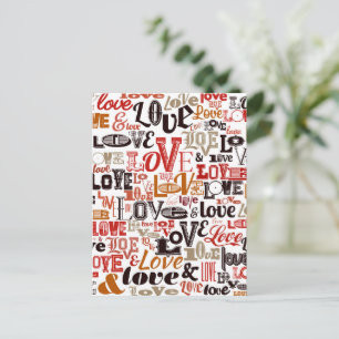 LIEBE 1 FEIERTAGSPOSTKARTE