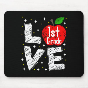 Liebe 1. Klasse Apfel Spaß Ck Zurück zur Schule Le Mousepad