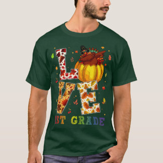 Liebe 1. Klasse des Glücks Herbst Herbst Herbst fü T-Shirt