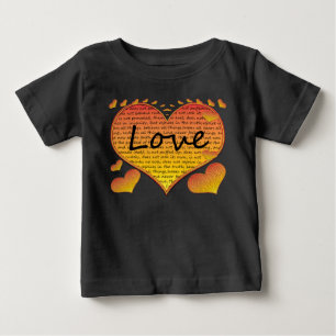 Liebe 1 Korinther 13 Herzen Baby T-shirt