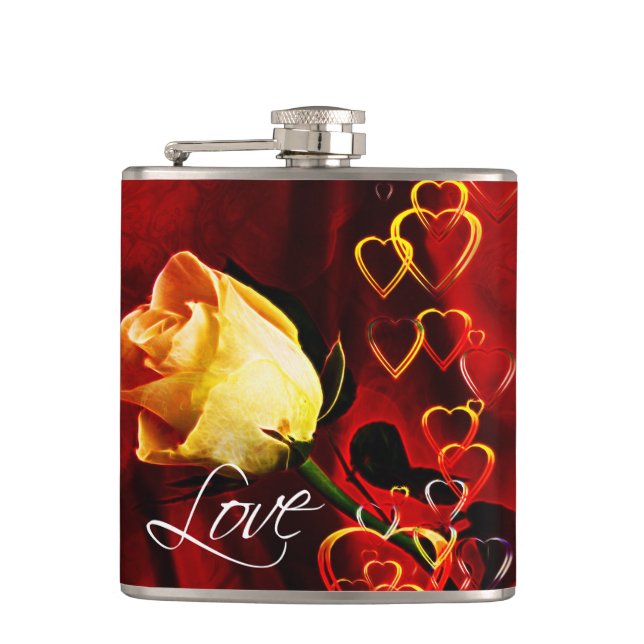 Liebe 21 Wrap Flasche Flachmann (Vorderseite)