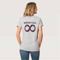 Liebe 2 T - Shirt des Unendlichkeitssymbols