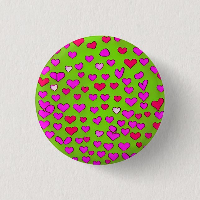Liebe 3 cm Abzeichen Button (Vorderseite)