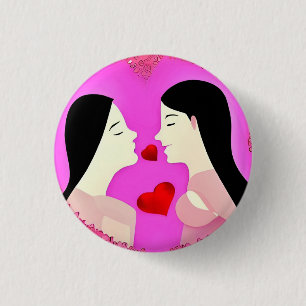 Liebe 3 cm Abzeichen Button