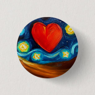 Liebe 3 cm Abzeichen Button