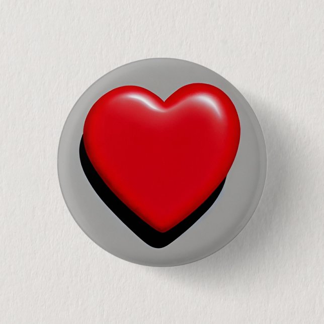 Liebe 3 cm Abzeichen Button (Vorderseite)