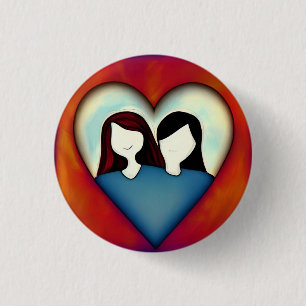Liebe 3 cm Abzeichen Button