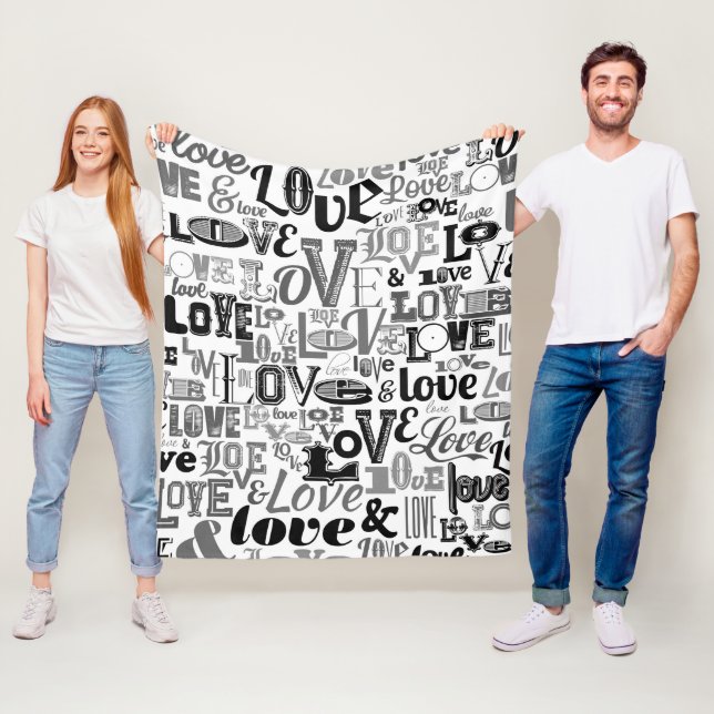 LIEBE 3 FLEECEDECKE (Beispiel)