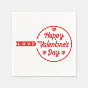 Liebe 3 Ply Napkins zum Valentinstag Serviette