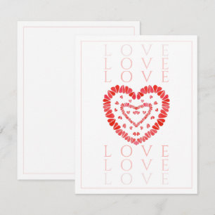 LIEBE 4,25x5,5 Flachkarte Karte