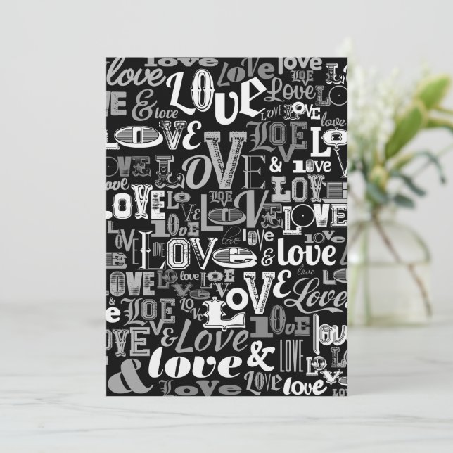 LIEBE 4 DANKESKARTE (Stehend Vorderseite)