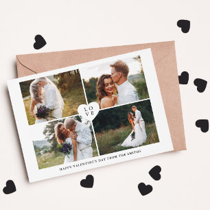 "Liebe" 4 Foto Gallery Valentinstag Feiertagskarte