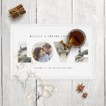 Liebe 4 Foto Modernes Geschenk Servin Acryl Tablett<br><div class="desc">Love 4 Foto modern personalised anniversary,  wedding,  birthday or Christmas gift for the one you love.</div>