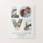 Liebe 4 Foto Modernes personalisiertes Geschenk<br><div class="desc">Love 4 Foto modern personalised anniversary,  wedding,  birthday or Christmas gift for the one you love.</div>
