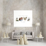 Liebe 4 Foto Modernes personalisiertes Geschenk Poster<br><div class="desc">Love 4 Foto modern personalised anniversary,  wedding,  birthday or Christmas gift for the one you love.</div>