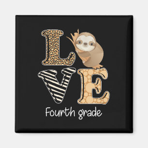 Liebe 4. Klasse Sloth 4. Klasse Lehrer zurück Magnet