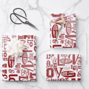 LIEBE 6 GESCHENKPAPIER SET