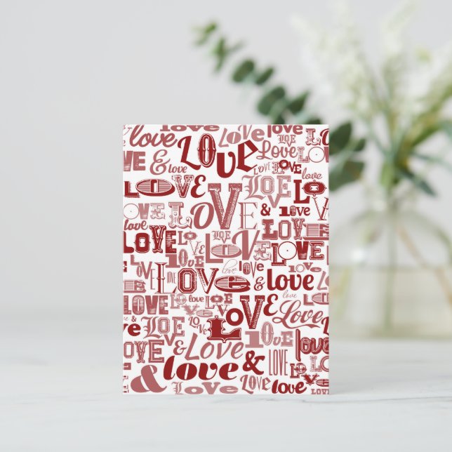 LIEBE 6 POSTKARTE (Stehend Vorderseite)